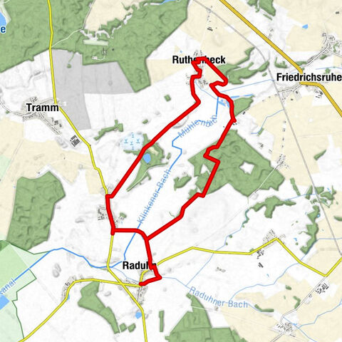 Lewitzrand - Raduhn - Klinken - Friedrichsruhe