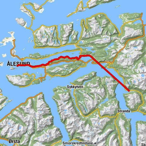 Ålesund - Skuggen - Breivika - Stordal