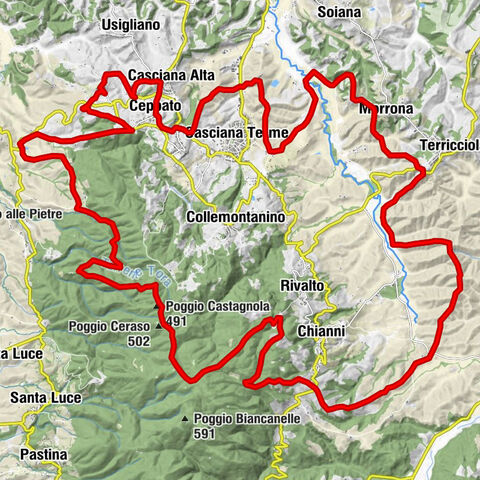 Sant'Ermo - Poggio alla Nebbia - Poggio Ceraso - Poggio Castagnola