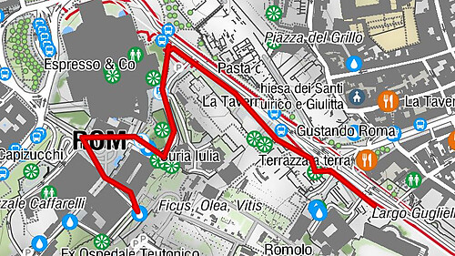 Municipio Roma I - Chiesa di San Giuseppe dei Falegnami al Foro Romano - Roma - Forum Romanum view