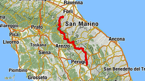 Dovadola - Monte Guffone - Poggio Scali - Basilica inferiore di San Francesco d'Assisi