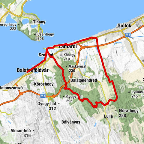 Balatonföldvár - Szántód - Fürdőtelep - Zamárdi