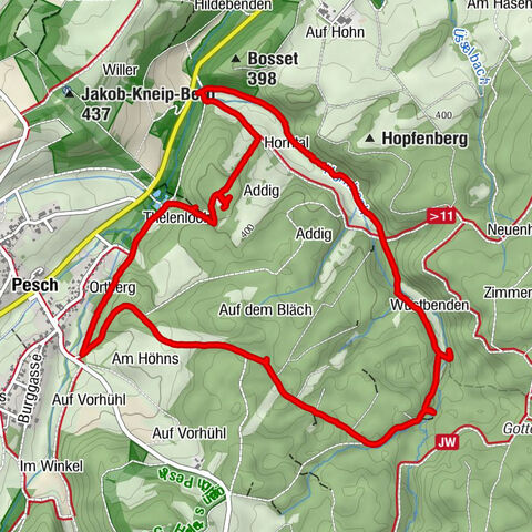 Über Heidentempel durchs Hornbachtal