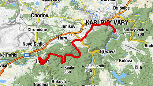 Divadelní náměstí - svatá Maří Magdaléna - Restaurace Svatošské Skály - svatá Anna