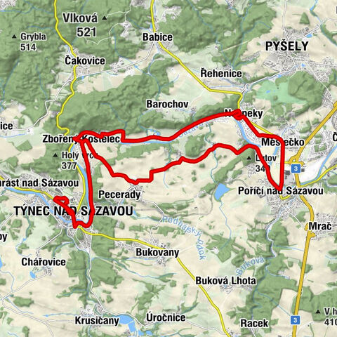 Týnec nad Sázavou - Restaurace a pizzerie - U Holubů - Kaple Panny Marie