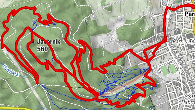 Parník - Česká Třebová - Jelenice - Javorník