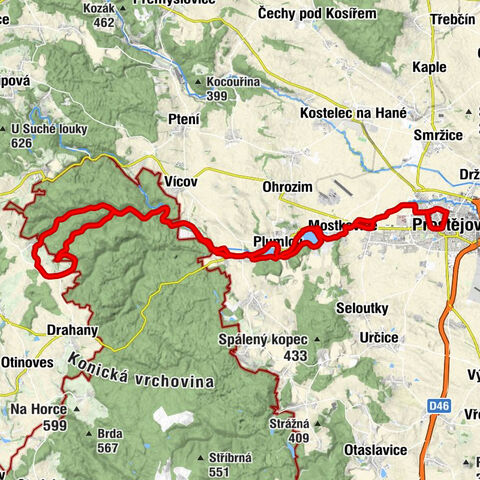 Prostějov místní nádraží - Mostkovice - Panel - Prostějov