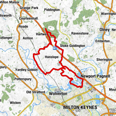 Northampton - Milton Keynes - St Andrew's - Castlethorpe SS Simon and Jude