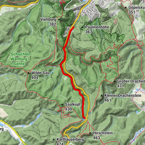 Escursione - "Rennsteig-Leiter Eisenach" Foresta della Turingia