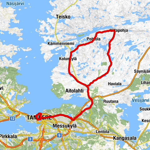 Tuulensuu - Tampere - Maurinkylä - Sorila