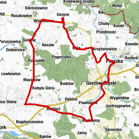 Uszyce - Kościół Wniebowzięcia Najświętszej Maryi Panny - Gorzów Śląski - Kaplica pw. św. Jana Chrzciciela