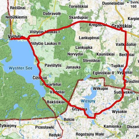 Wiżajny - Gražiškiai - Vištyčio evangelikų liuteronų bažnyčia - Vištytis