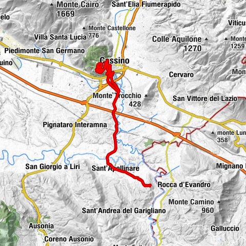 Sant'Ambrogio sul Garigliano - Sant'Apollinare - Cassino - Montecassino