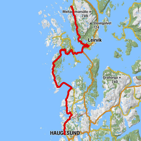 Fitjar - Lykling kyrkje - Bømlo kyrkje - Haugesund