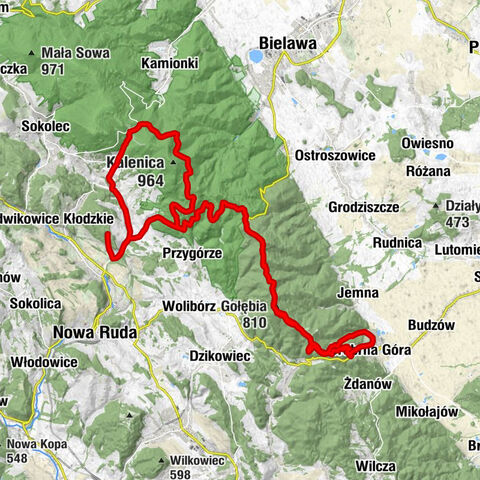 Sobków - Szeroka - Gołębia - Jastrzębiec