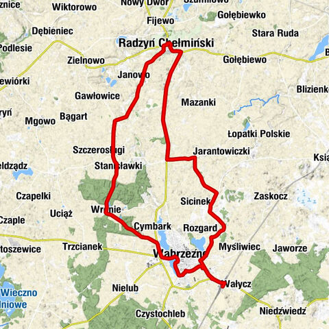 Wąbrzeźno - Kościół pw. Świętego Maksymiliana Kolbego - Kościół pw. Świętej Anny - Kaplica pw. Świętego Jerzego