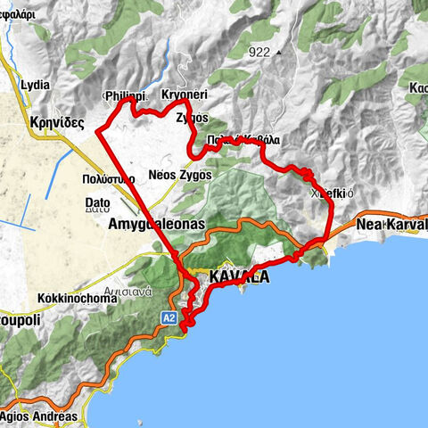 Καβάλα - Ι. Ν. Άγιος Λουκάς - Αγίου Γεωργίου - Κέντρο