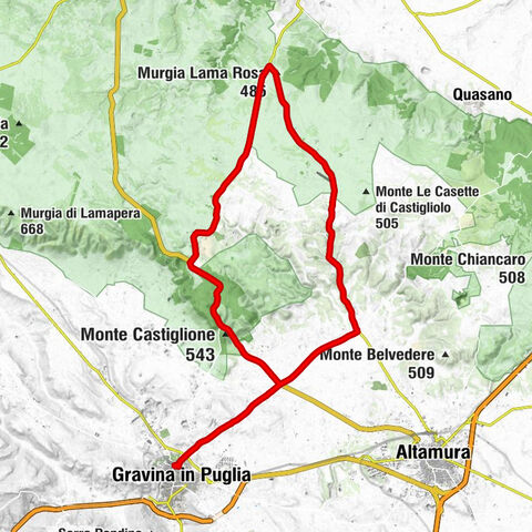 Gravina in Puglia - Murgia Lama Rosa - Belvedere delle grandi Gravi.