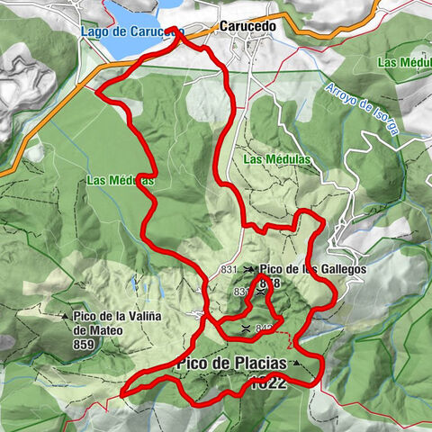 Carucedo - Las Médulas - Pico de Gallegos - Borrenes