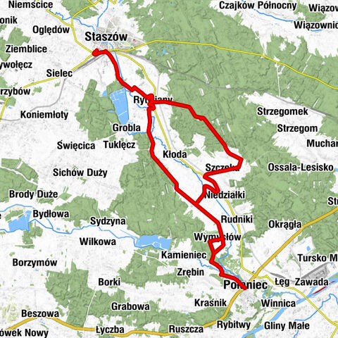 Staszówek - Staszów - Połaniec - Kościół pw. Świętego Maksymiliana Marii Kolbego