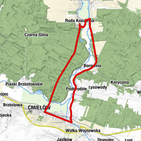 Ćmielów - Ruda Kościelna - Borownia