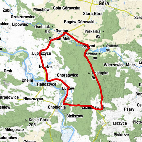 Kietlów - Kościół pw. Najświętszego Serca Pana Jezusa - Zamecko - Kaplica pw. św. Jana Chrzciciela