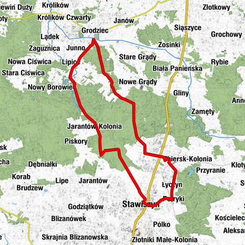 Petryki - Stary Kiączyn - Stawiszyn - Kościół św. Urszuli