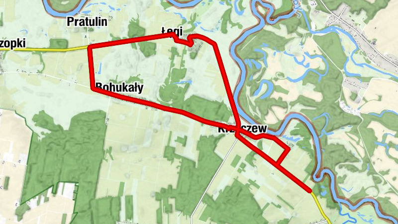 Łęgi - Krzyczew - Miasteczko - Majątek