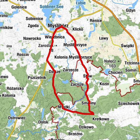 Myślibórz - Kościół pw. Najświętszego Serca Pana Jezusa - Kościół pw. Świętego Brata Alberta - Kościół pw. Świętego Krzyża