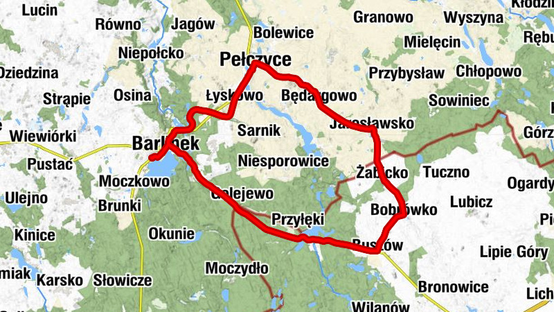 Barlinek - Wierzchno - Pełczyce - Kościół pw. Świętego Kazimierza