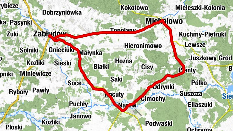 Zabłudów - Cerkiew pw. Zaśnięcia Najświętszej Maryi Panny - Cerkiew pw. Przemienienia Pańskiego - Cerkiew pw. Narodzenia św. Jana Chrzciciela