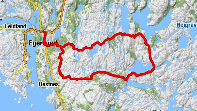 Egersund - Eide - Veshovda