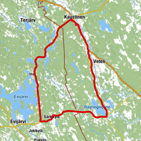 Veteli - Tunkkari - Vetelin kirkko - Kaustinen