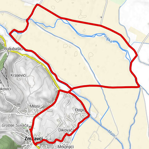 Zmijavci - Milasi - Mrkonjići - Dikovača