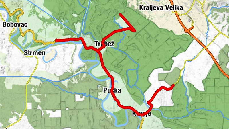 Trebež - Bukovica - Puska