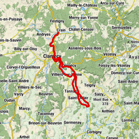 Coulanges-sur-Yonne - La Guingette - Église Saint-Martin - Église Saint-Maurice