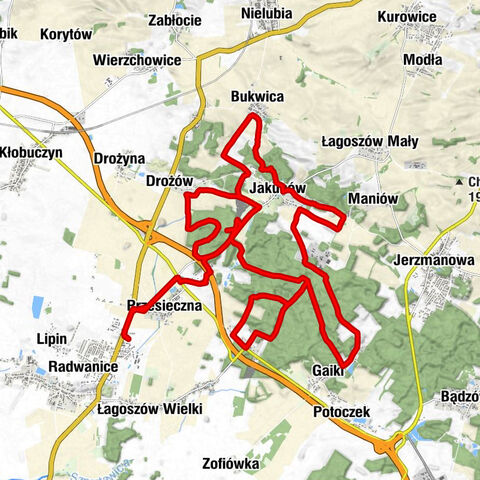 Przesieczna - Borów - Jakubów - Kościół pw. Świętego Jakuba Apostoła