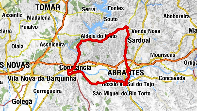 Alferrarede - Abrantes - Constância - Tramagal