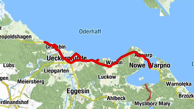 Nowe Warpno - Haff-Stübchen - Marienkirche - Ev. Kirche