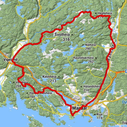 Furulunden - Valle kirke - Mandal kirke - Sanden