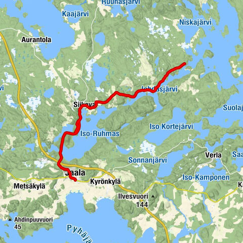 Jaala - Siikava - Ruokoniemi