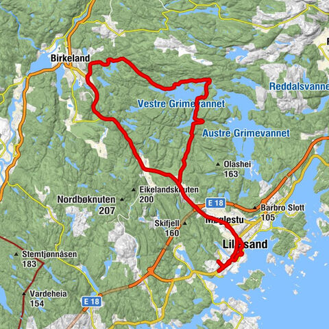 Engekjerr - Furulia - Solfjell - Lillesand