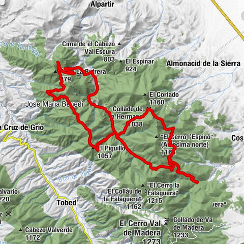Mirador de "la Solana la Casa" - "El Colladico la Granadina" - Collado de la Hermana - "El Colláu de Luquetes"