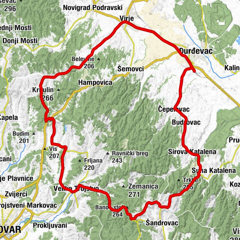 Đurđevac - kapela Svete Elizabete - crkva Uznesenja Blažene Djevice Marije - Banov stol