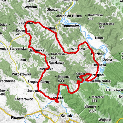 Jabłonka - Dział - Popowa Góra - Harenda