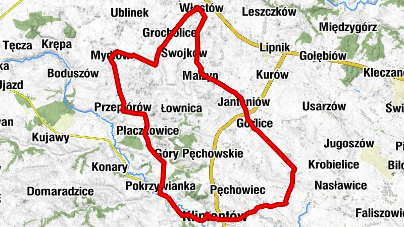 Klimontów - Kościół pw. Wniebowzięcia Najświętszej Maryi Panny - Kaplica cmentarna - Kościół pw. Świętego Jana Chrzciciela