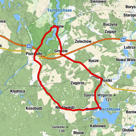 Przystań pod linem - Kościół pw. Podniesienia Krzyża - Kościół pw. Matki Bożej Różańcowej - Kościół pw. Wniebowzięcia NMP