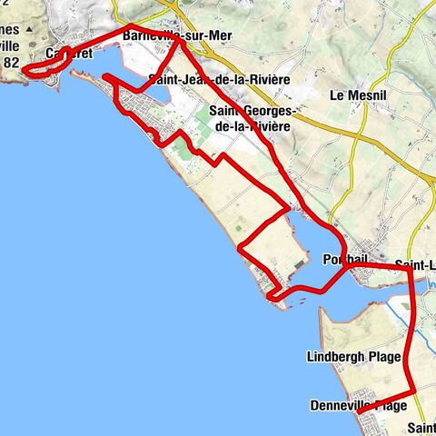 Denneville Plage - Hôtel des Pîns - Église Saint-Germain-le-Scot - Église Saint-Germain