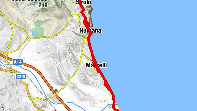Numana - Covo dei Saraceni - Bocasalina - Santuario del SS Crocifisso