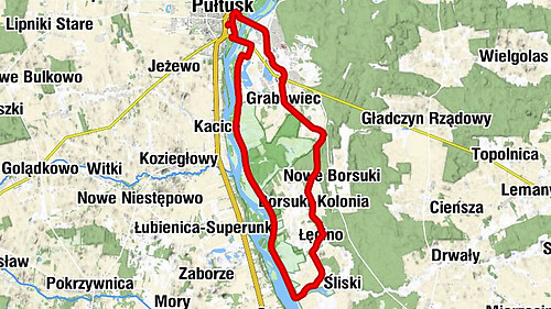 Pułtusk - Kruczy Borek - Łęcino - Stare Miasto